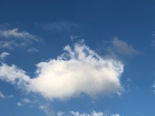 Beautiful blue sky with clouds