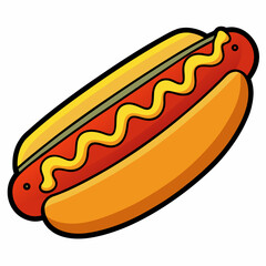 hot dog vector illustration