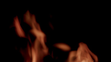 Dynamic Flames Dancing and Surging in Motion and Alive with Vibrant Energy and Light