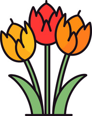 Vibrant Tulips: A Burst of Spring Color