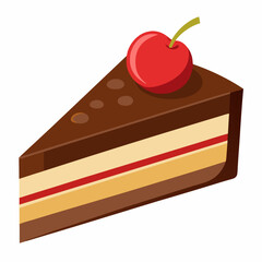 chocolate cake with cherry