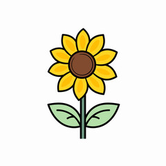 Radiant Sunflower Bloom: A Vibrant Floral Icon