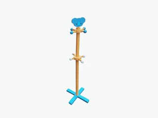The white background in the picture is a decorative wooden object used for hanging things made of...