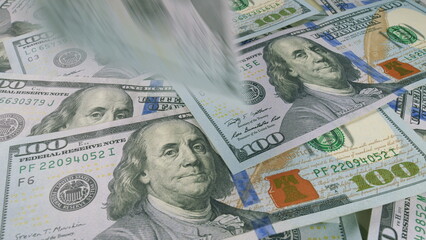 An Array of Various U.S. Hundred Dollar Bills Displayed Out for Maximum Visual Impact Effect