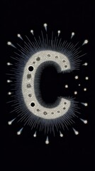 Fornasetti's Handmade-Inspired "C": Spiked String, Celestial Motifs & 1980s Film Effect