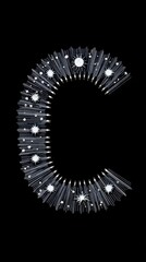 Fornasetti's Handmade-Inspired "C": Spiked String, Celestial Motifs & 1980s Film Effect