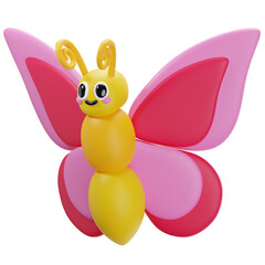 3D Butterfly Icon