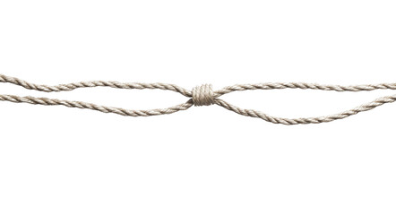 rope knot on transparent background