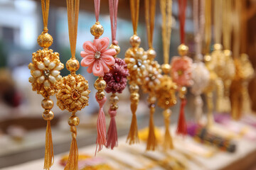 colorful wristband on rakhi festival