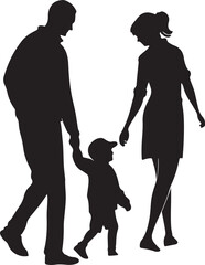 Family silhouette icon 