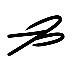 Abstract Swirl Brush Stroke Design graphic