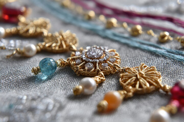 colorful wristband on rakhi festival