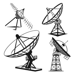 Satellite dishes and antennas communication technology