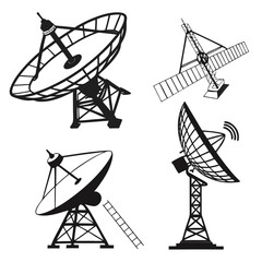 Satellite dishes and antennas communication technology
