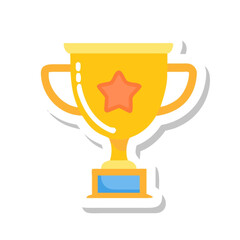 Golden trophy cup: a shining symbol of success, achievement, and victory for the champion