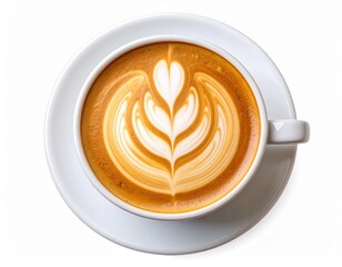 Latte Art In White Cup