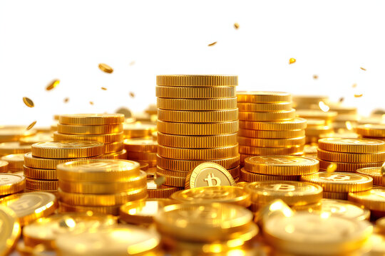 Golden Cryptocurrency Bitcoin Stacks Investment Success Wealth