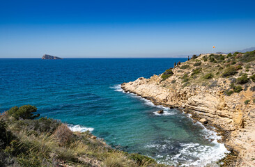 Cala del ti Ximo is a small rocky cove just to the north of Benidorm