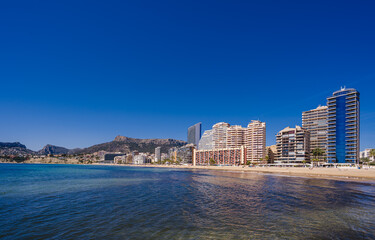 Beachfront buildings , Calpe, Spain