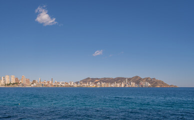 Spain - Benidorm beachfront view
