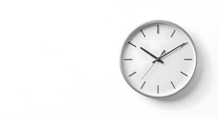 Modern Clock Face with Clean Design, Deadline, Punctuality