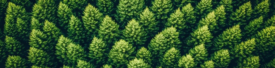 Stunning Coniferous Forest Silhouettes Against a Bright Sky, Abstract Nature Background Design