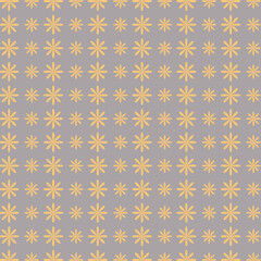 Beautiful yellow and grey flower vector seamless pattern. Endless texture can be used for wallpaper, pattern fills, web page background, surface textures.