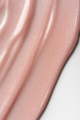 Pink Shimmer Nail Gel Texture â€“ Glossy Cosmetic Background for Manicure and Nail Art Design
