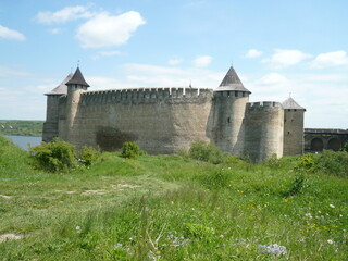 Medieval fortress of the city of Kamenets-Podolsky, one of the historical monuments of Ukraine.
