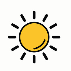 Bright Sunny Weather Illustration