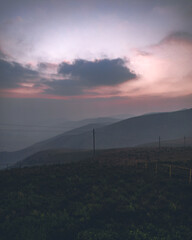 Deomali hill top at night in Koraput, Odisha, India in November 2024....