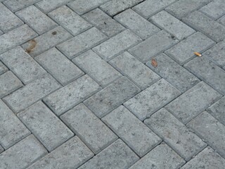 Holland type block paving. Paving commonly used for road construction
