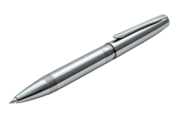 Elegant Silver Pen on Black Background Writing Instrument Gift Idea Luxury Stationery Quill Office