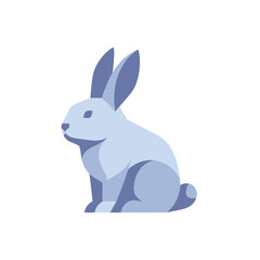 Minimalist Rabbit Illustration - Clean and Modern Design