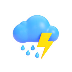 Bright thunderstorm visual with rain drops.