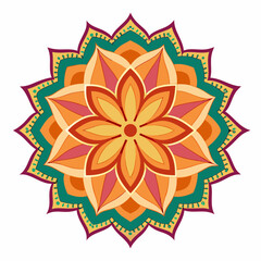 abstract flower vector illustration