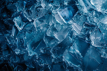 Obraz premium Ice Cubes and Crushed Glass