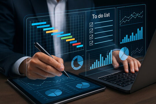Project management software for business planning and task management with gantt charts and to do lists