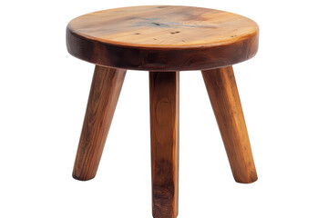 Artisan wood stool rustic design handcrafted furniture vintage charm solid wood home decor antique