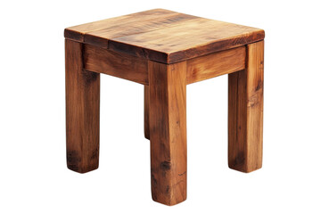 Rustic Wood Stool Photography Handcrafted Wooden Furniture Artisan Carpentry Home Decor Farmhouse