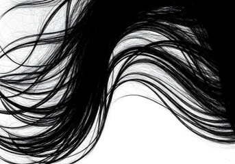 Monochromatic Abstract Swirls A Study in Black and White
