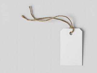 Blank Gift Tag Elegant Design for Branding  Crafts