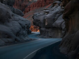 Majestic Turquoise River Gorge Dramatic Canyon Landscape Photography
