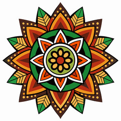 abstract flower design