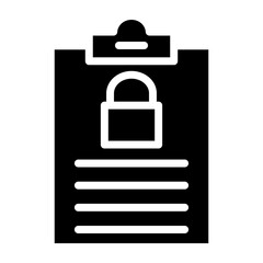 Obraz premium Security Audit Vector Glyph Icon Design