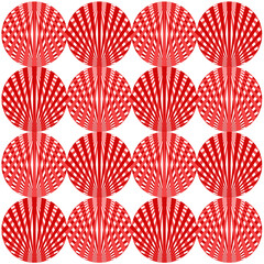 Abstract red ball pattern
