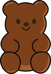 Brown Gummy Bear Candy