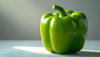 green bell pepper on the table