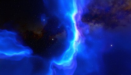 Fototapeta premium blue space galaxy background