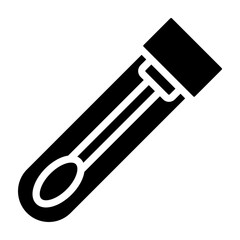 Swab Test Vector Glyph Icon Design